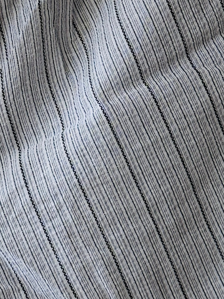 UNISEX JINBEI -White,Shijira-ori（seersucker)- SIZE：M/L/XL