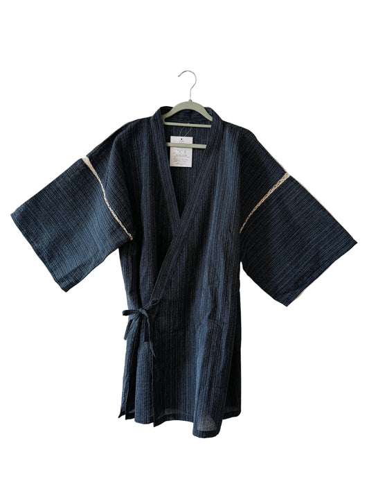 UNISEX JINBEI -Zwart en Marine- MAAT: 3XL (Japan maat 4L)