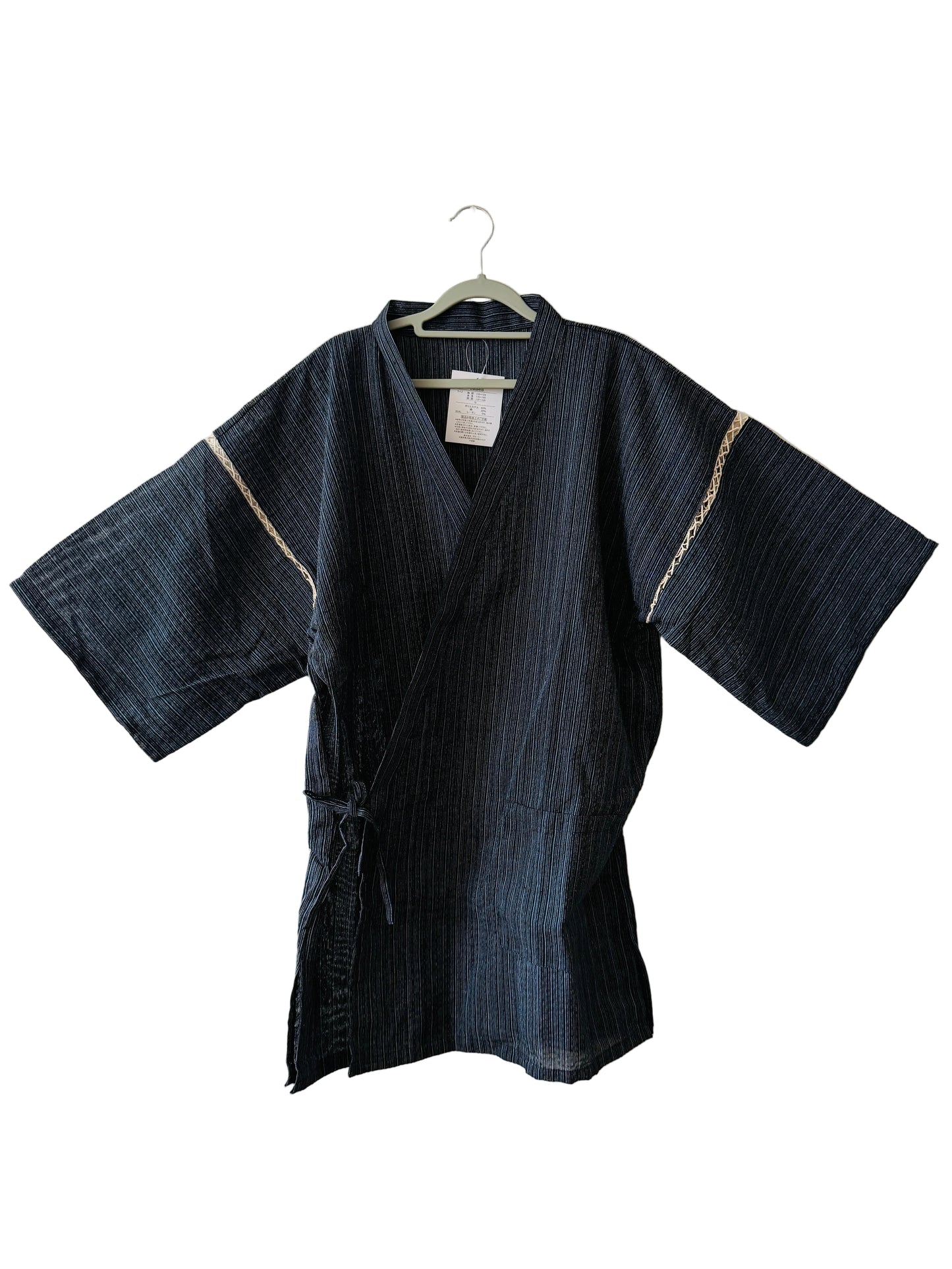 UNISEX JINBEI – Schwarz und – GRÖSSE: 4XL (japanische Größe 5L)