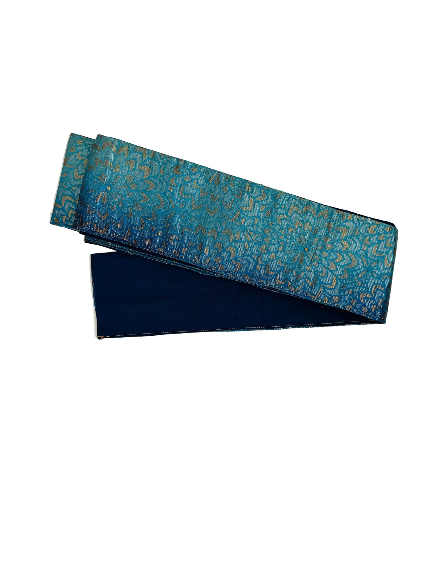 Originele Slim Obi Belt - Marineblauwe chrysant -