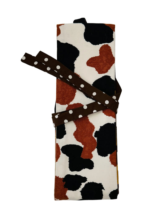 Original Obi-Gürtel – Kuhmuster und Karo – Slim