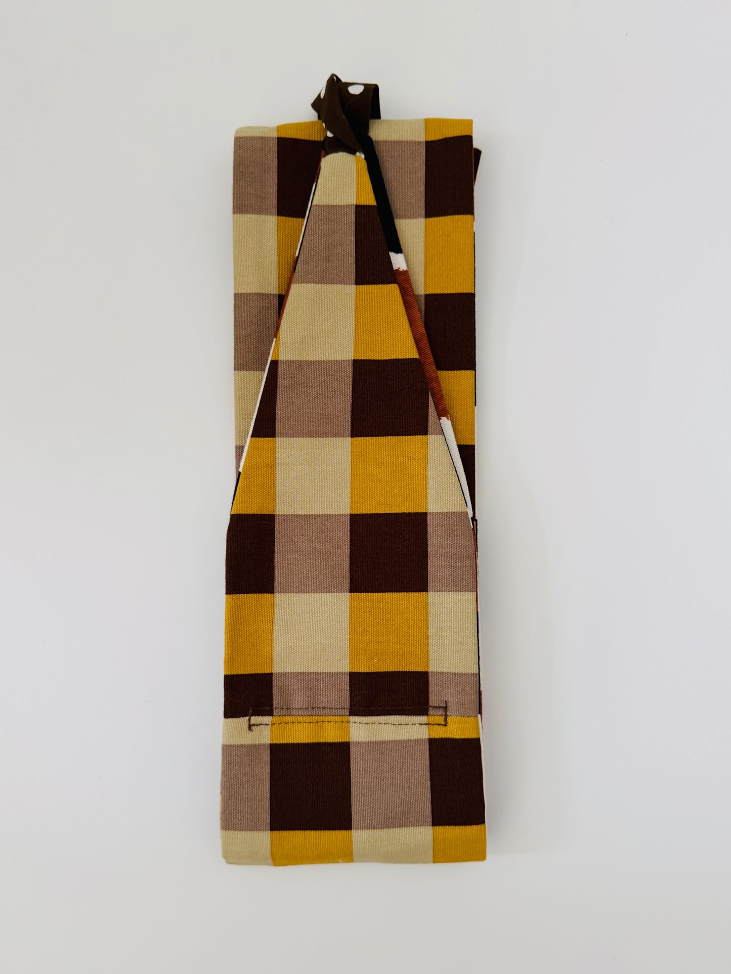 Originele Obi riem - koeienprint en geruit - Slim
