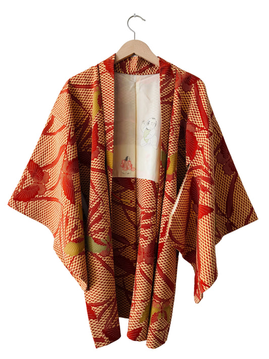 Vintage Color Haori - Paradise of Butterflies and Chilgo -