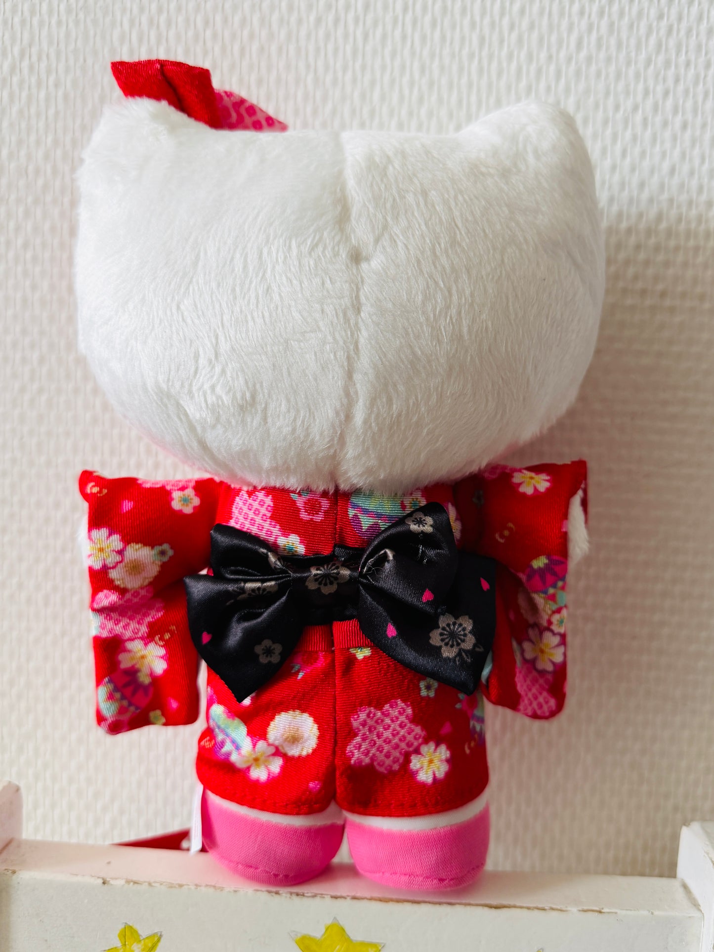Japanse doll-Kimono kitty-　Red Furisode