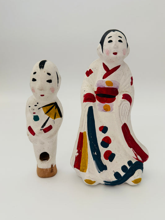 Japanese Traditional Clay Doll - Ozaki ningyo -