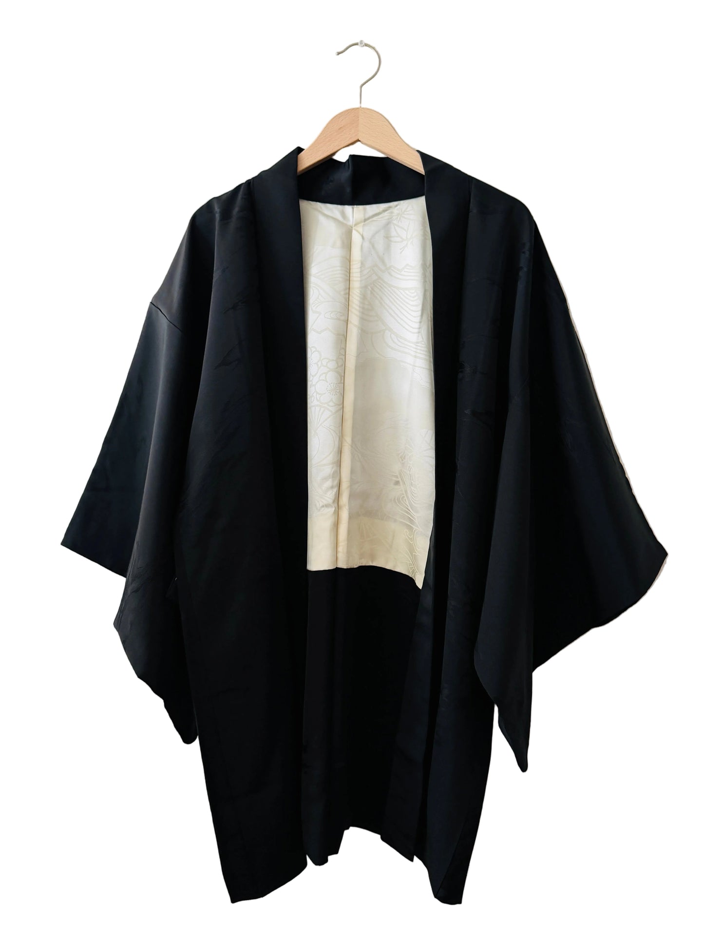 Vintage Schwarzer Haori - Sumi Nagashi -