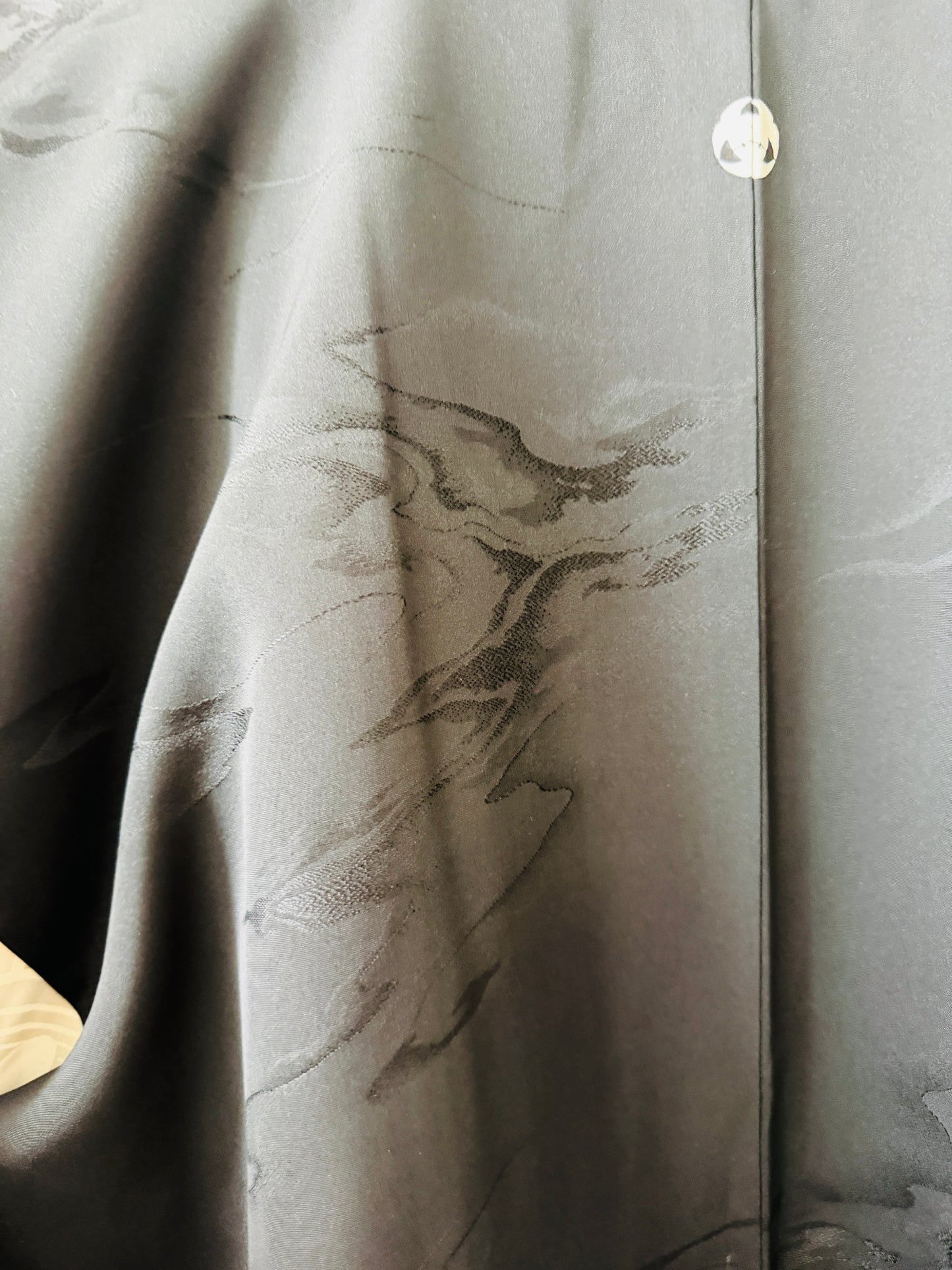 Vintage Schwarzer Haori - Sumi Nagashi -