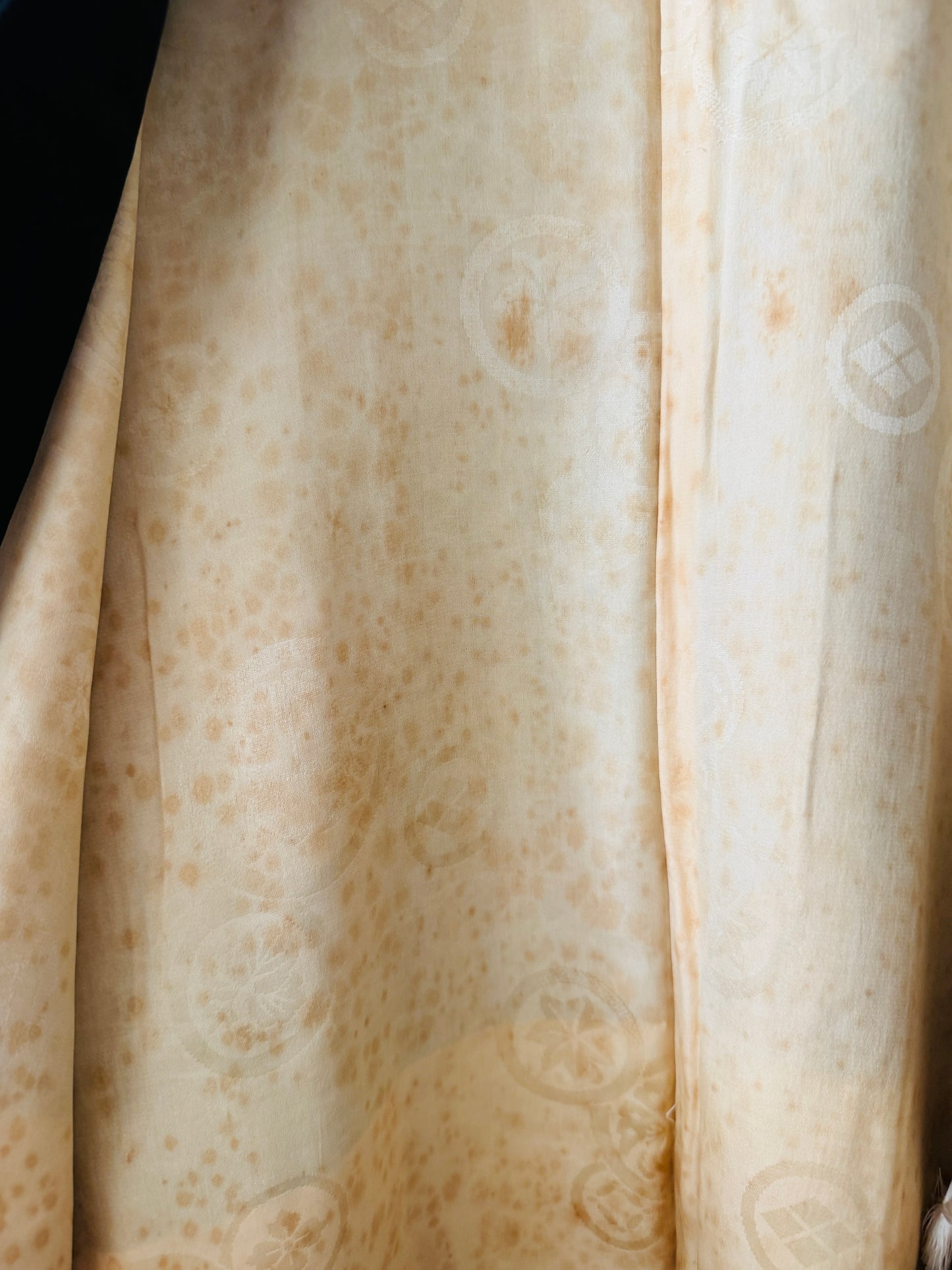Vintage Black Haori - Autumn Flowers -