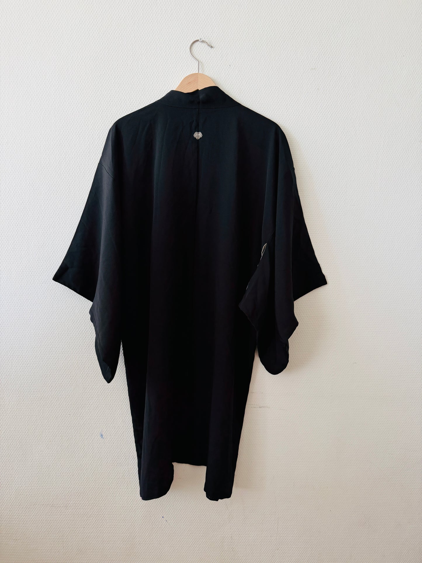 Vintage Black Haori - Sumi-e (Japanese ink painting) -