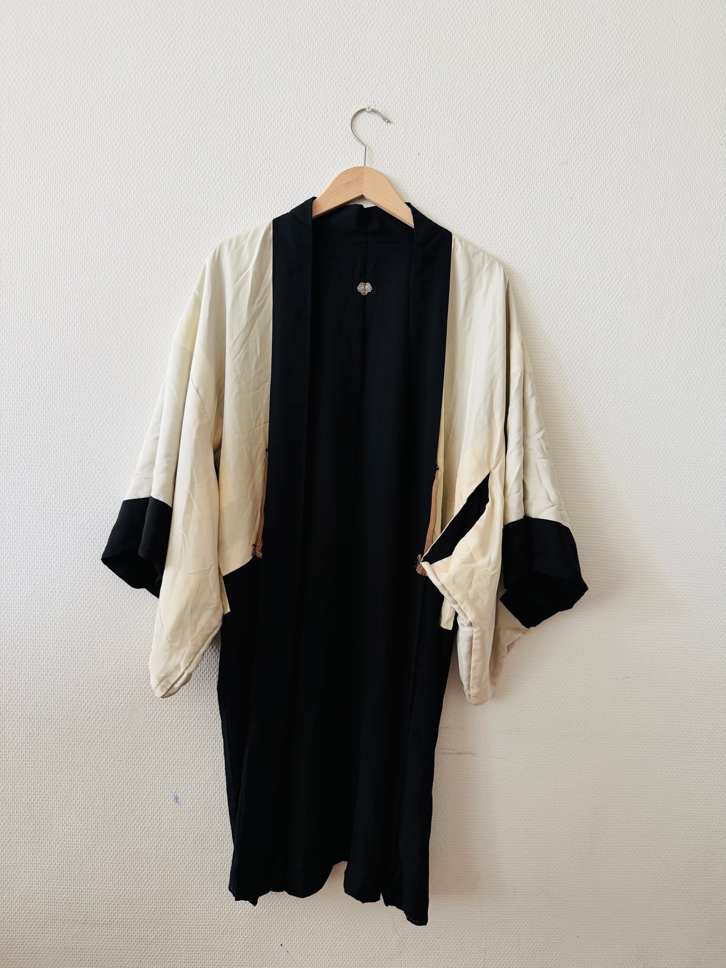 Vintage Black Haori - Sumi-e (Japanese ink painting) -