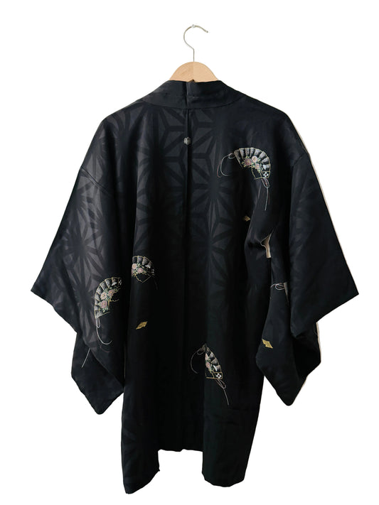 Vintage Black Haori - Sensu -