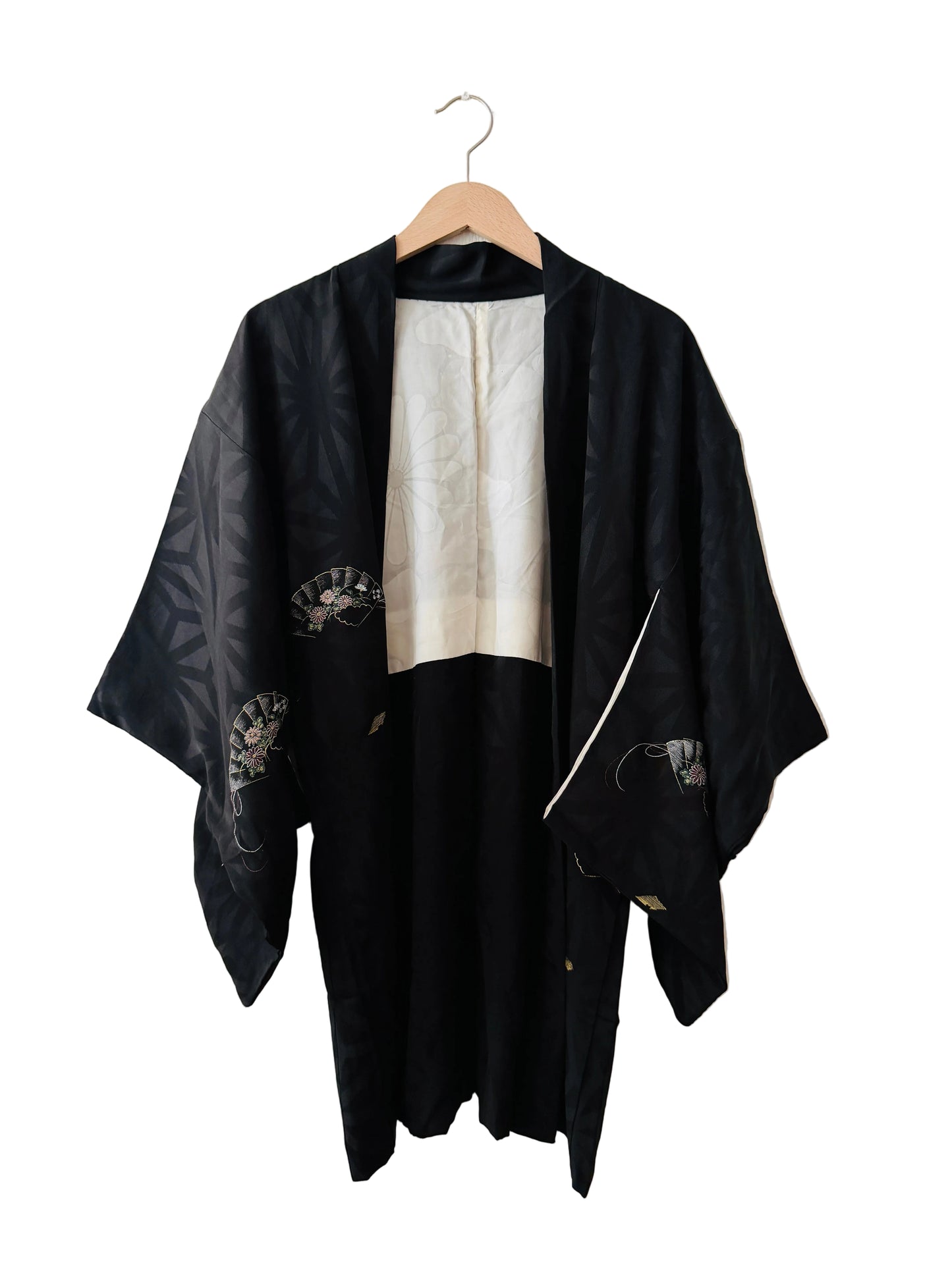 Vintage Black Haori - Sensu -
