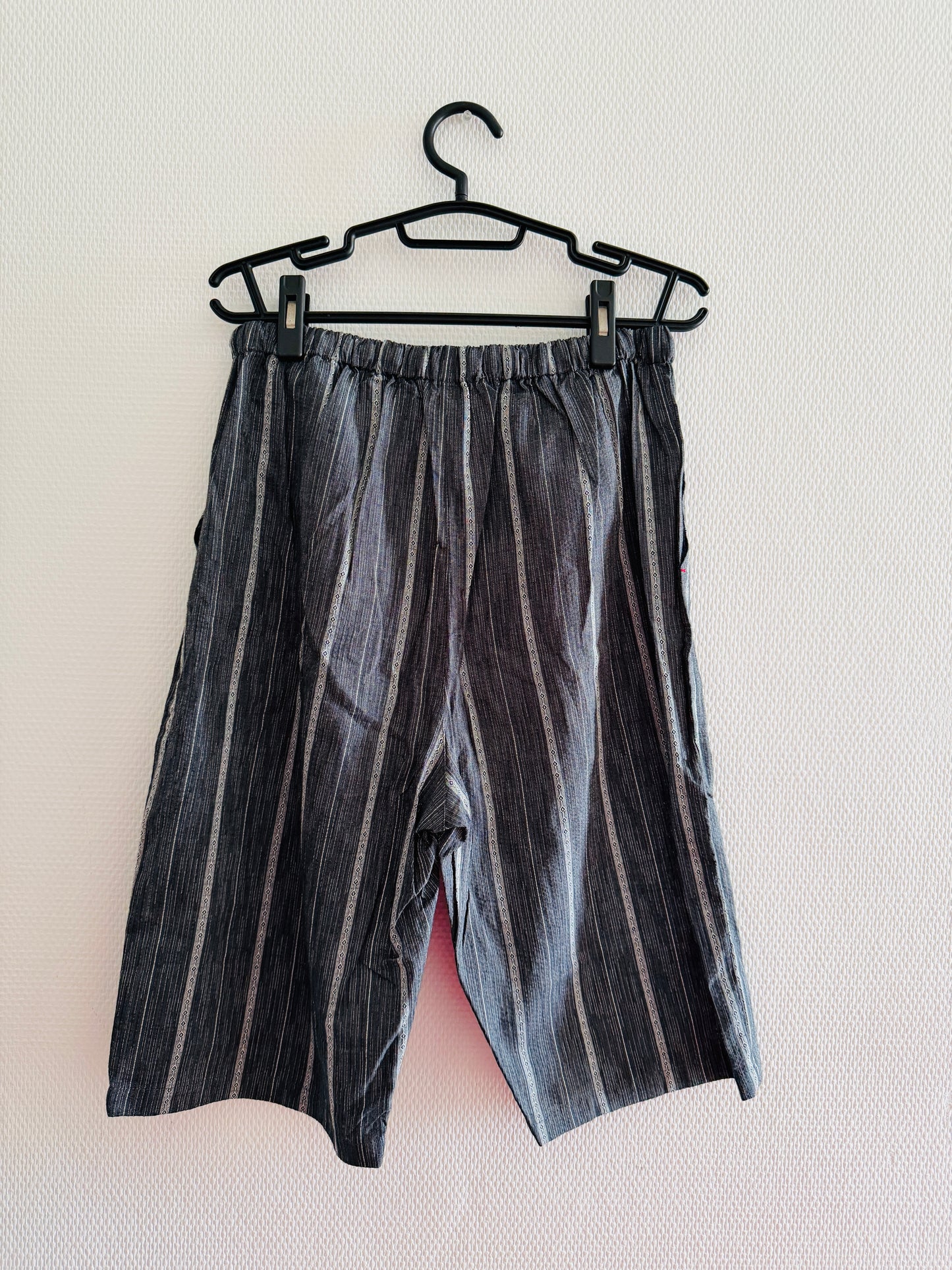 UNISEX JINBEI -Gray,Shijira-ori（seersucker)- SIZE：M