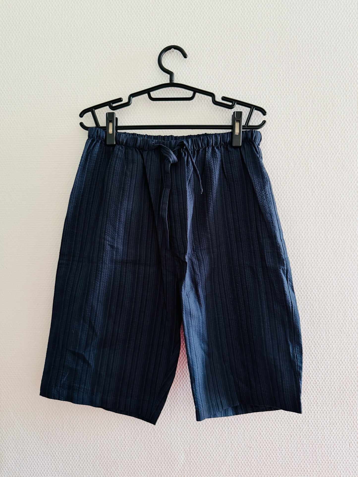 UNISEX JINBEI -Navy,Shijira-ori（seersucker)- SIZE：M