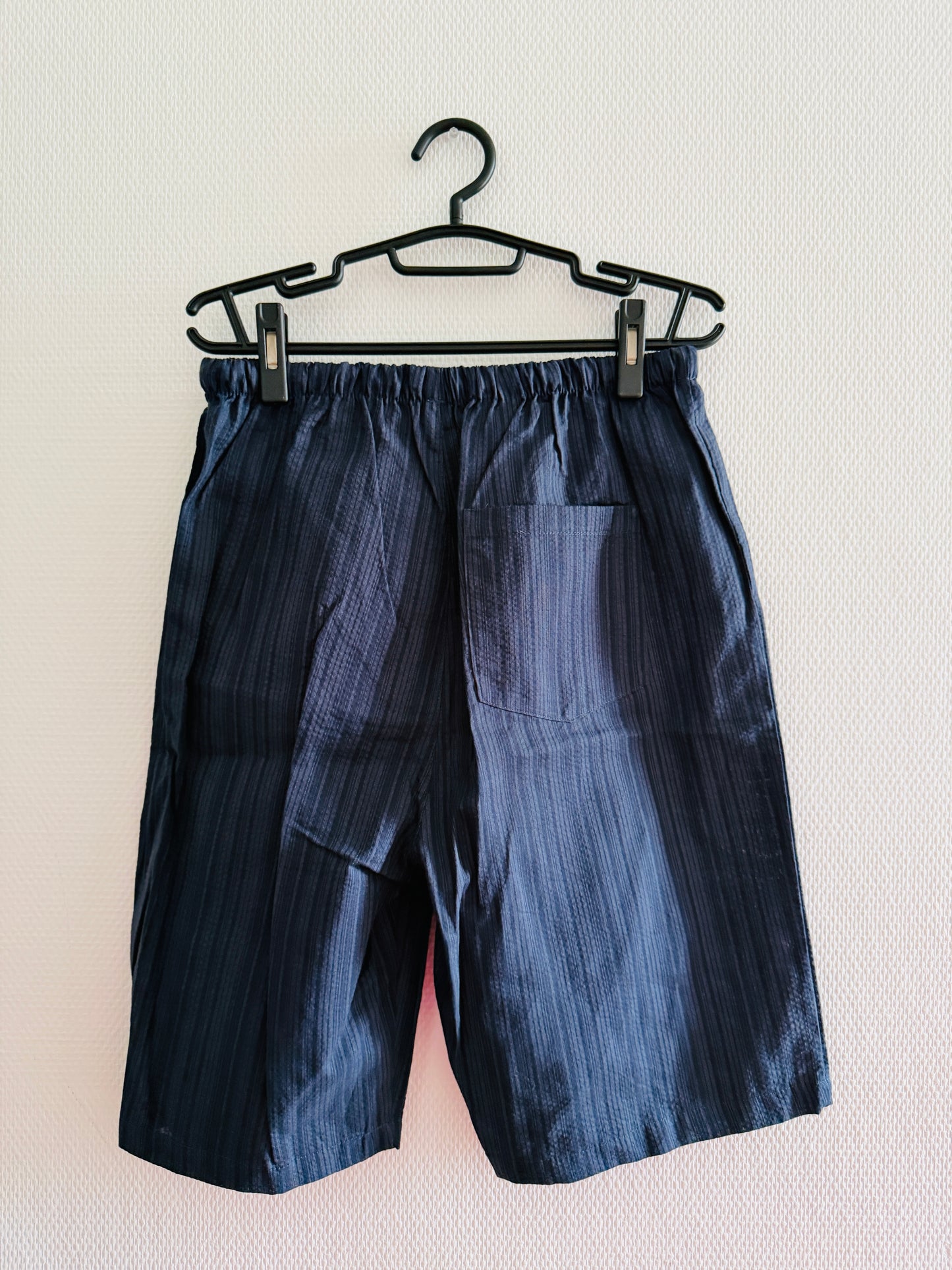 UNISEX JINBEI -Navy,Shijira-ori（seersucker)- SIZE：M