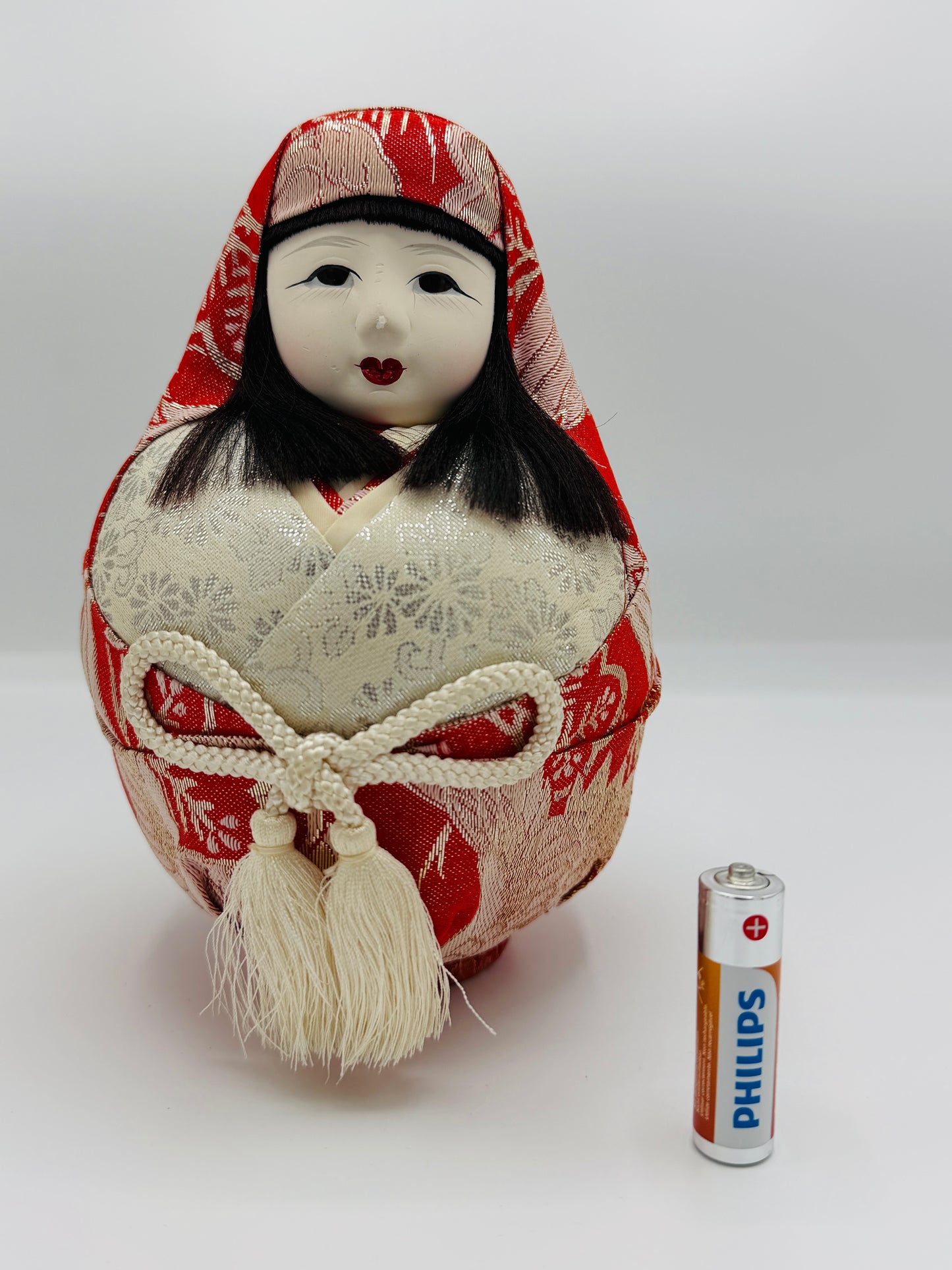 Traditional Japanese Doll – Hime daruma Red Crane