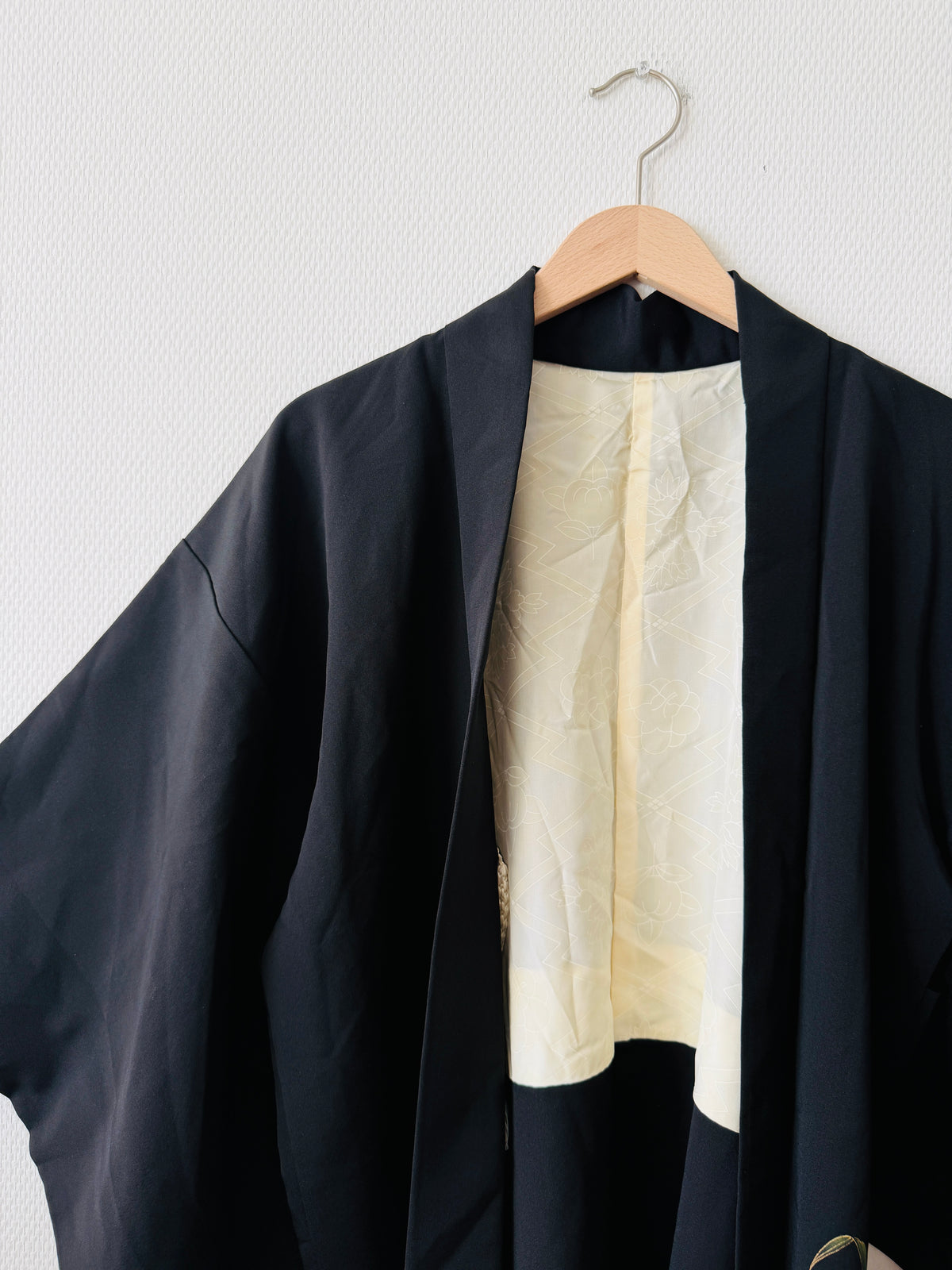 Vintage Black Haori - Ikebana -