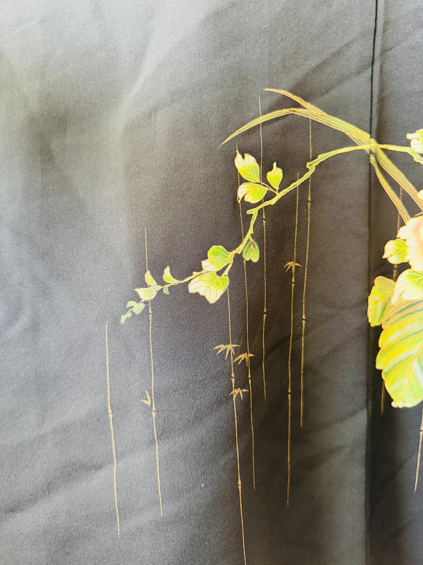 Vintage Black Haori - Ikebana -