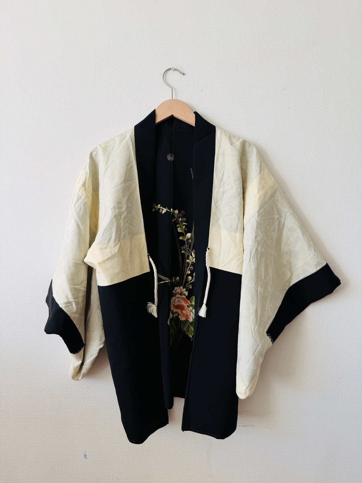 Vintage Black Haori - Ikebana -