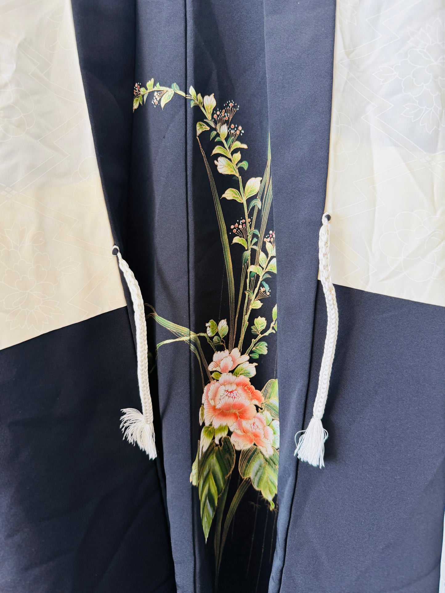 Vintage Black Haori - Ikebana -