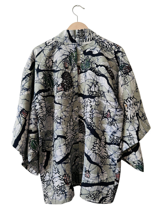 Vintage Color Haori - Ishidatami (Stone Pavement) Pattern -