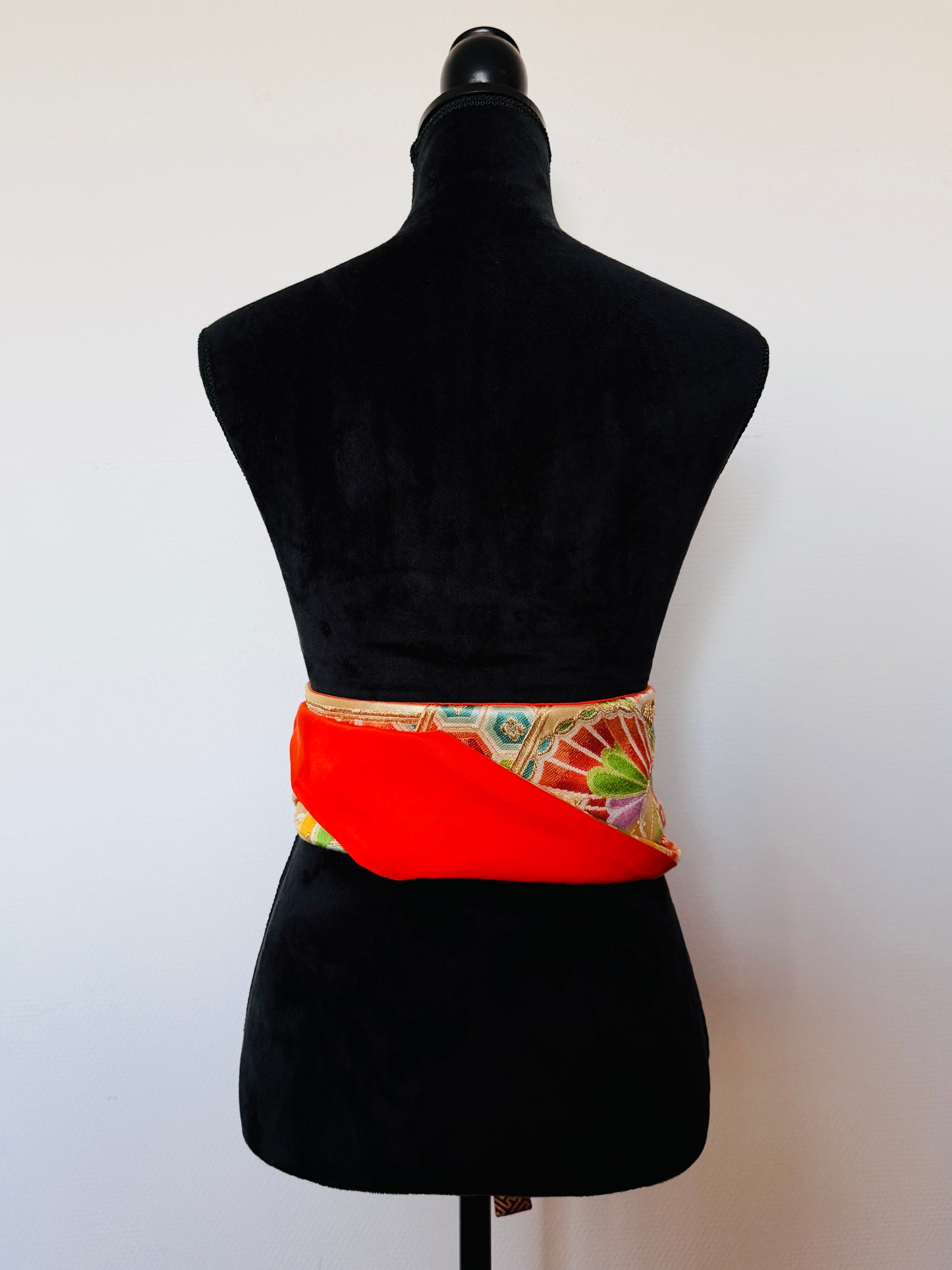 Ceinture Obi originale - Gold Kikko & Butterfly - Courte