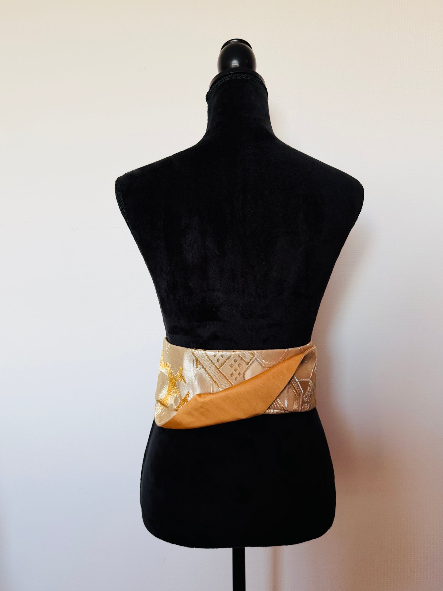 Ceinture Obi originale - Renne Argent & Or -