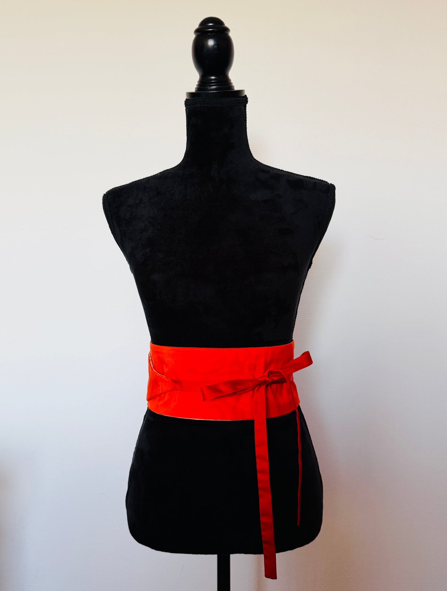 Original Obi belt - Gold Flowing lines - Slim