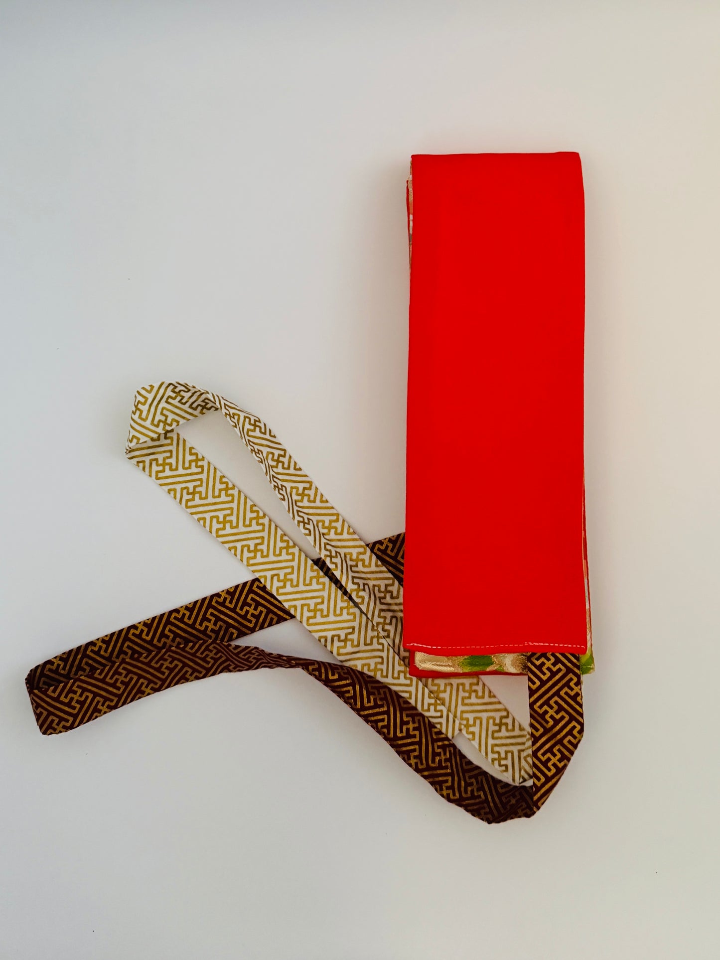 Ceinture Obi originale - Gold Kikko & Butterfly - Courte