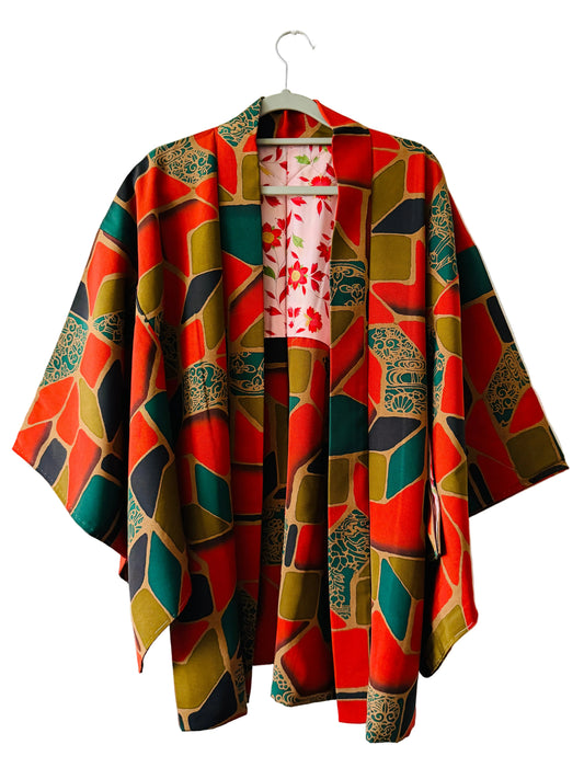 Vintage Color Haori - Beautiful Statement -