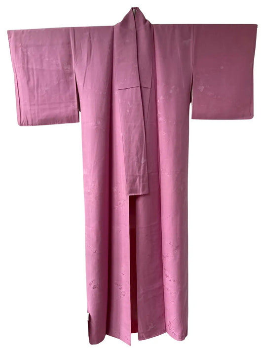 Vintage Iromuji Kimono - Rosa Blumenfluss-