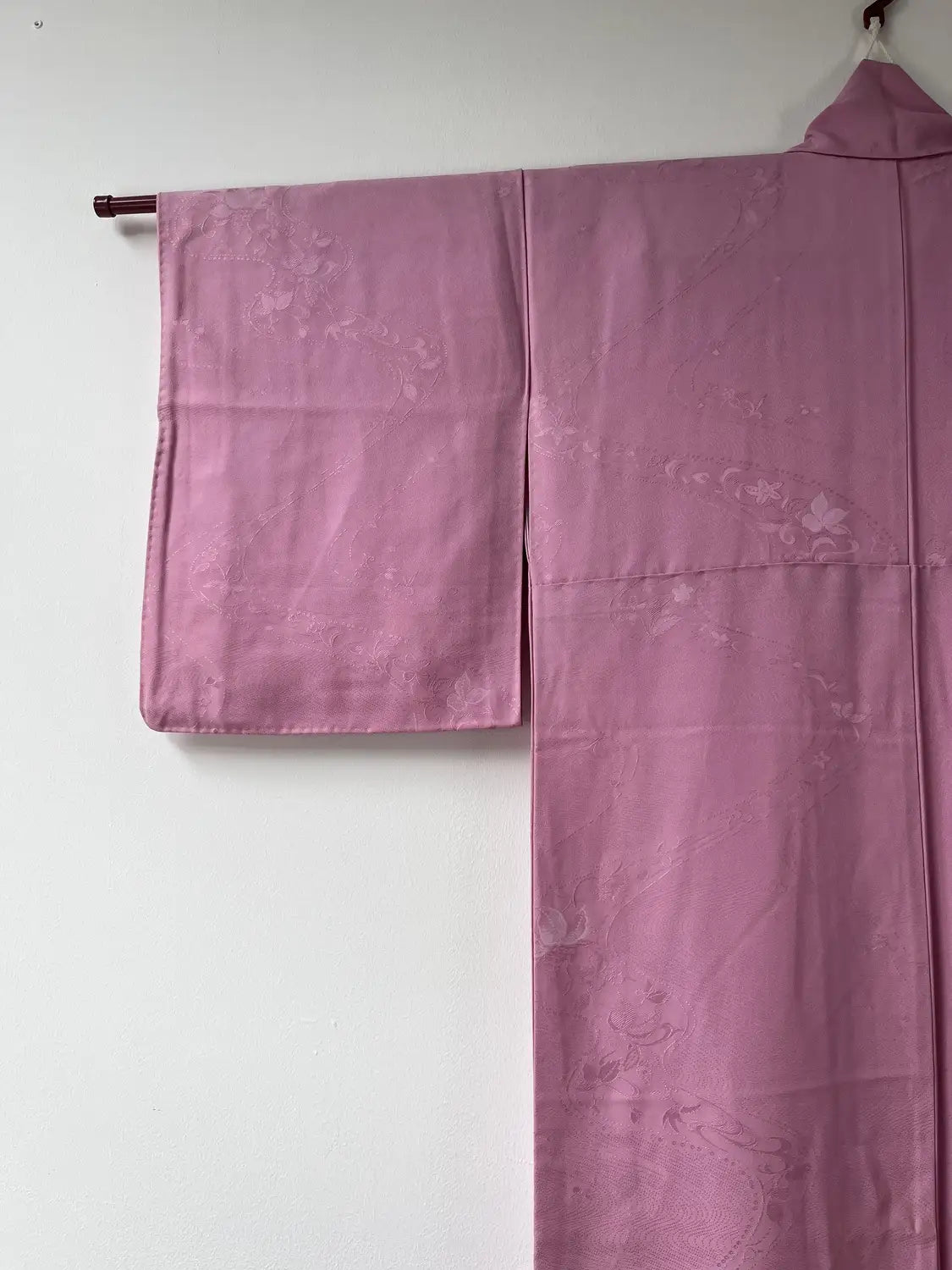 Vintage Iromuji Kimono - Rosa Blumenfluss-