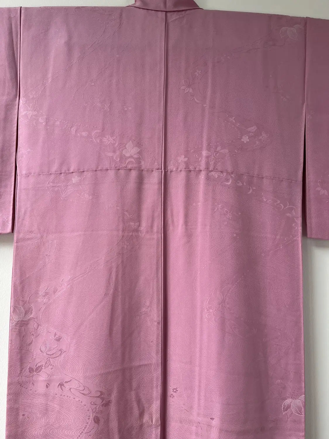 Vintage Iromuji Kimono - Rosa Blumenfluss-