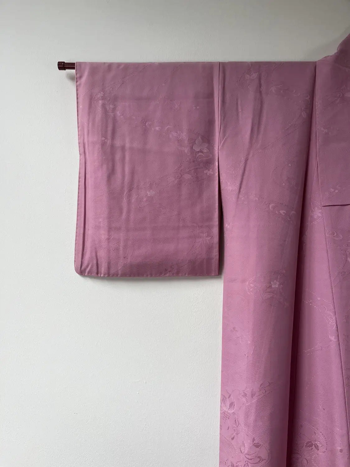 Vintage Iromuji Kimono - Rosa Blumenfluss-