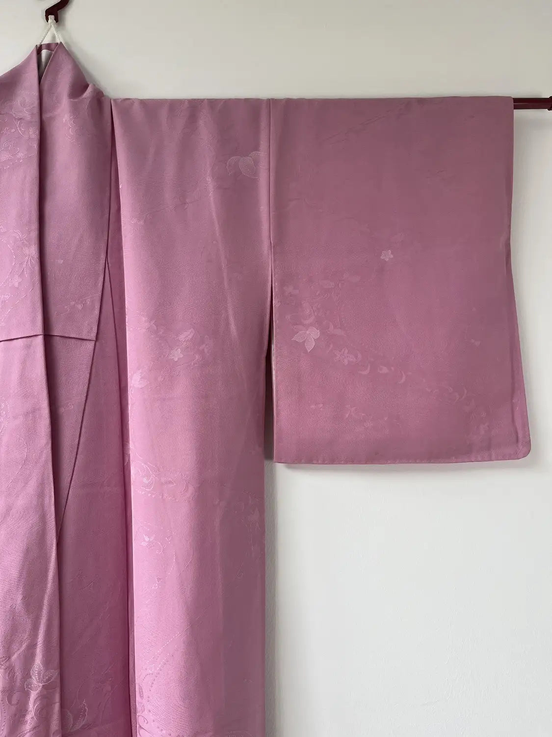 Vintage Iromuji Kimono - Rosa Blumenfluss-