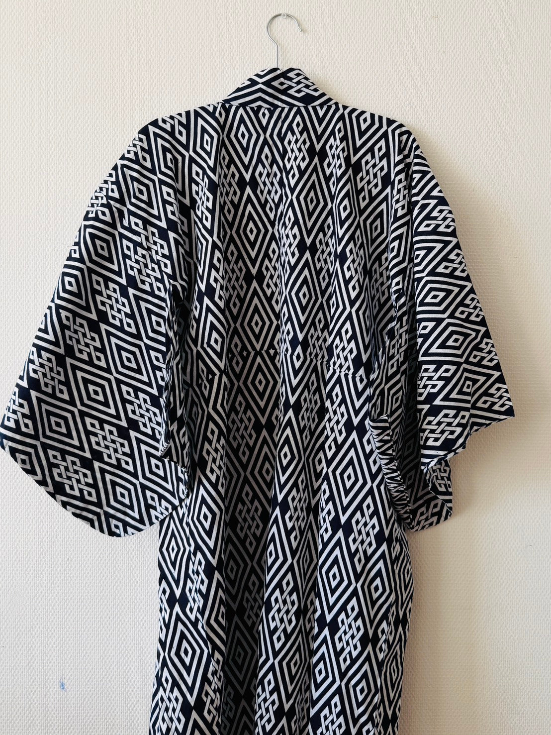 Herren-Kimono – Braunes Gitter (Koshi) –